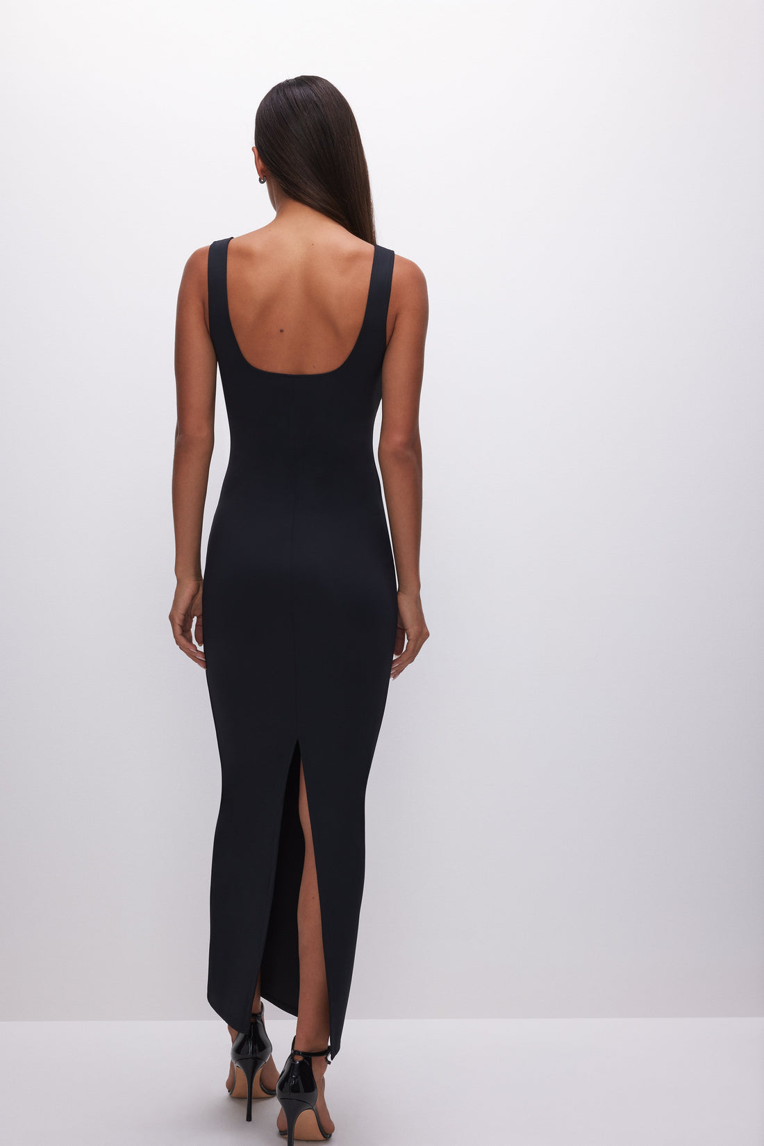 SCULPTING MODERN TANK MAXI DRESS | BLACK001