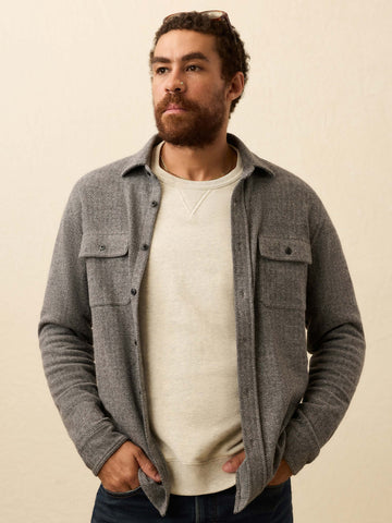 Legend Sweater Shirt - Alpine Grey Herringbone