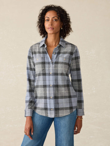 Legend Sweater Shirt - True North Plaid