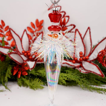 Snowman Icicle Christmas Ornament