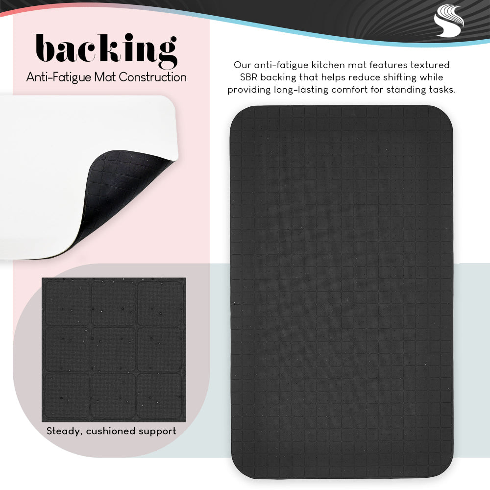 Leah Straatsma | Minimal Happy Easter Bunnies Anti-Fatigue Mat