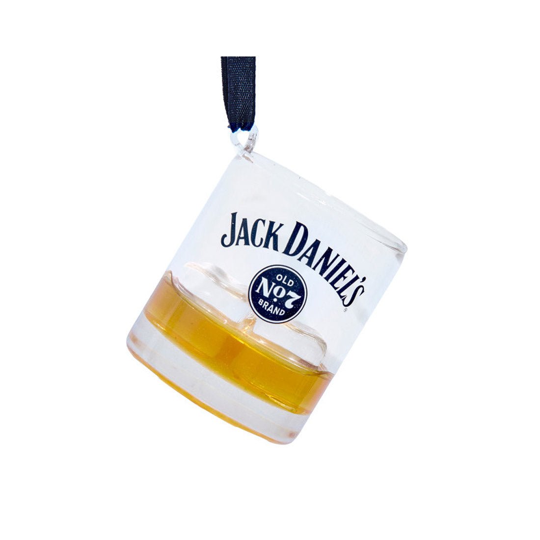 Jack Daniels whiskey Glass Ornament