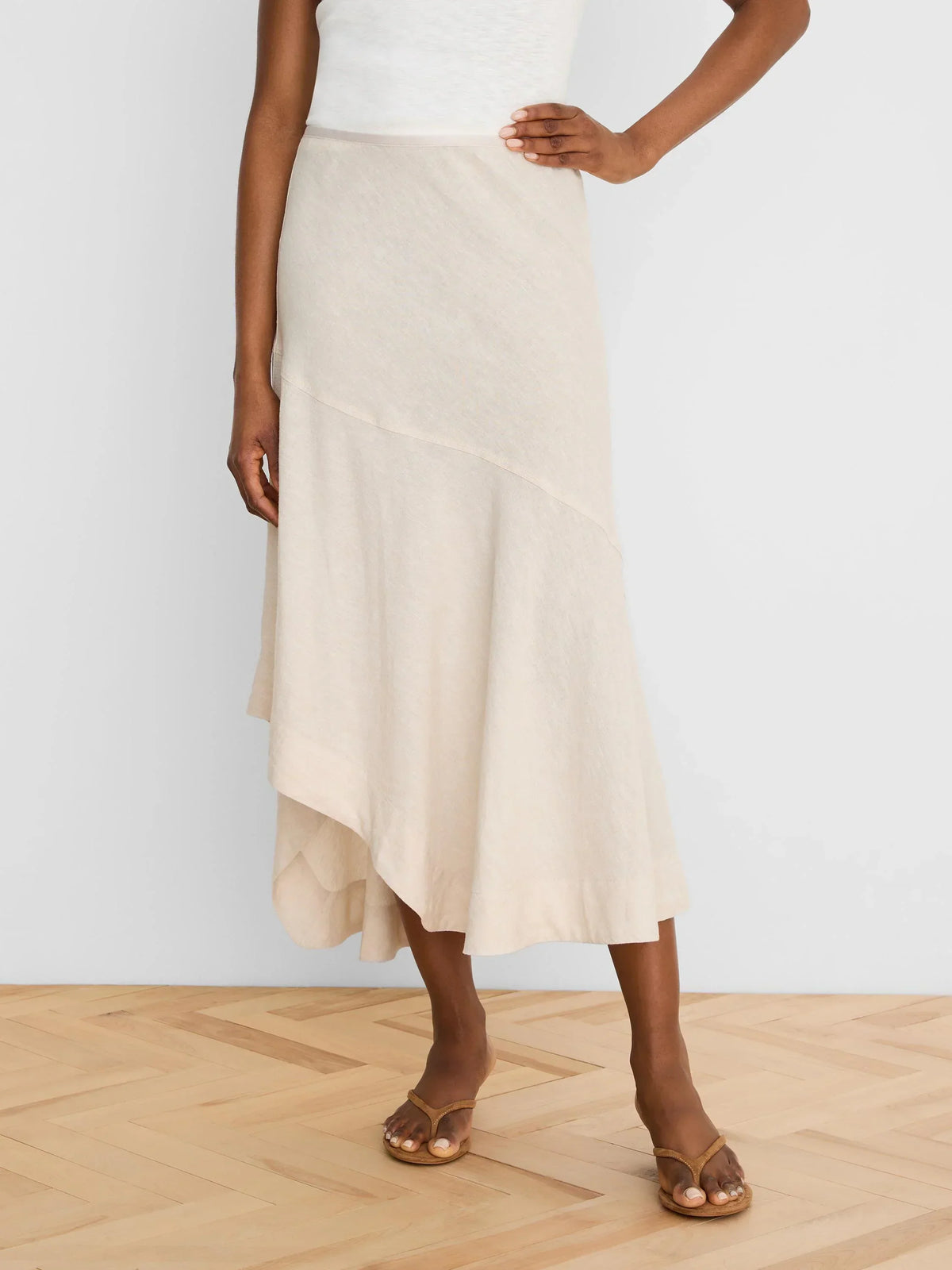 LONG ENGAGEMENT RUMBA LINEN SKIRT