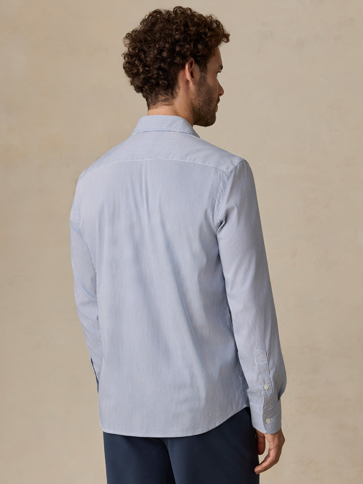 The Movement Shirt - Sapphire Cloud Stripe