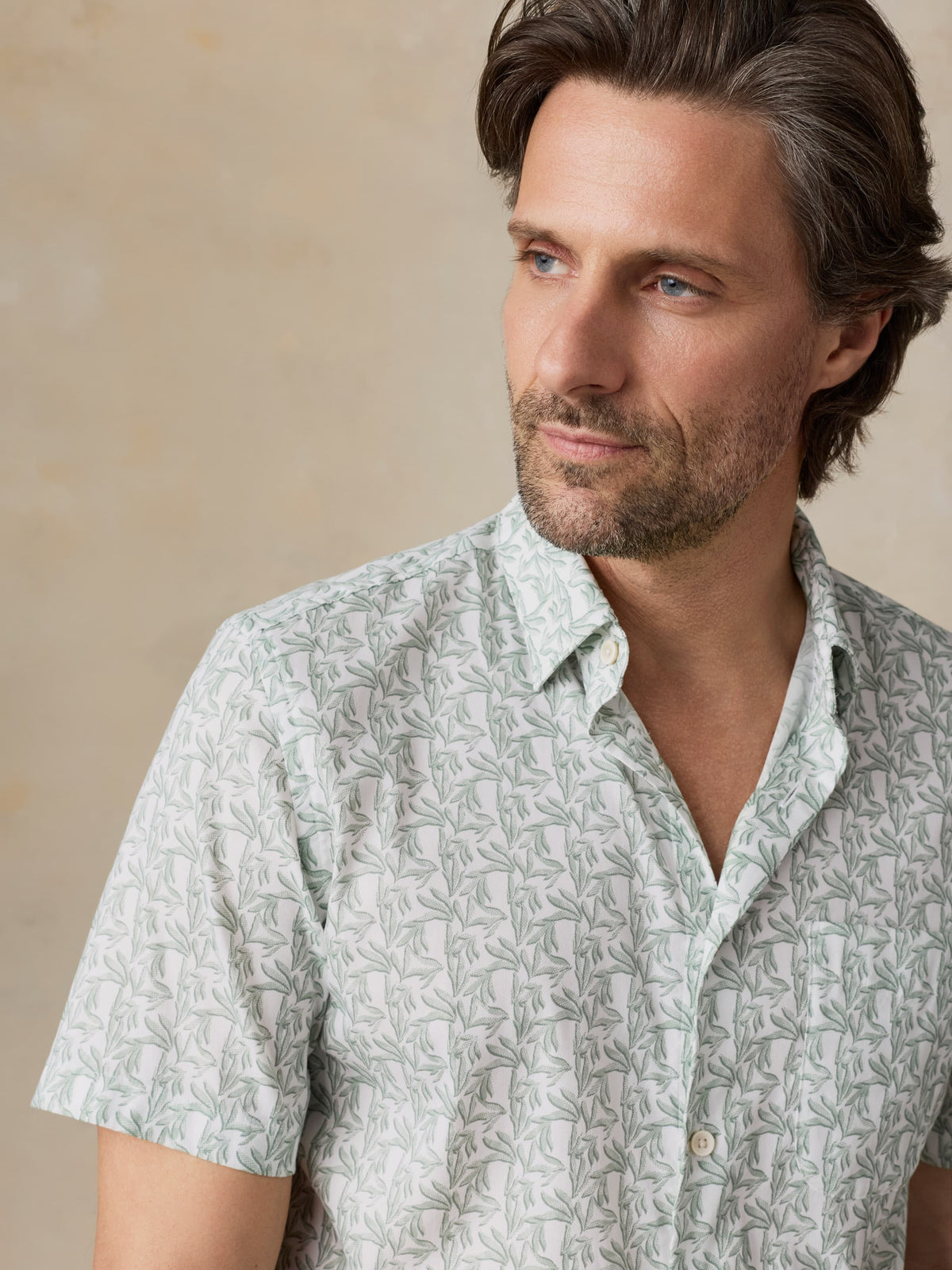 Short-Sleeve Movement Monterey Shirt - Aspen Green Leaf