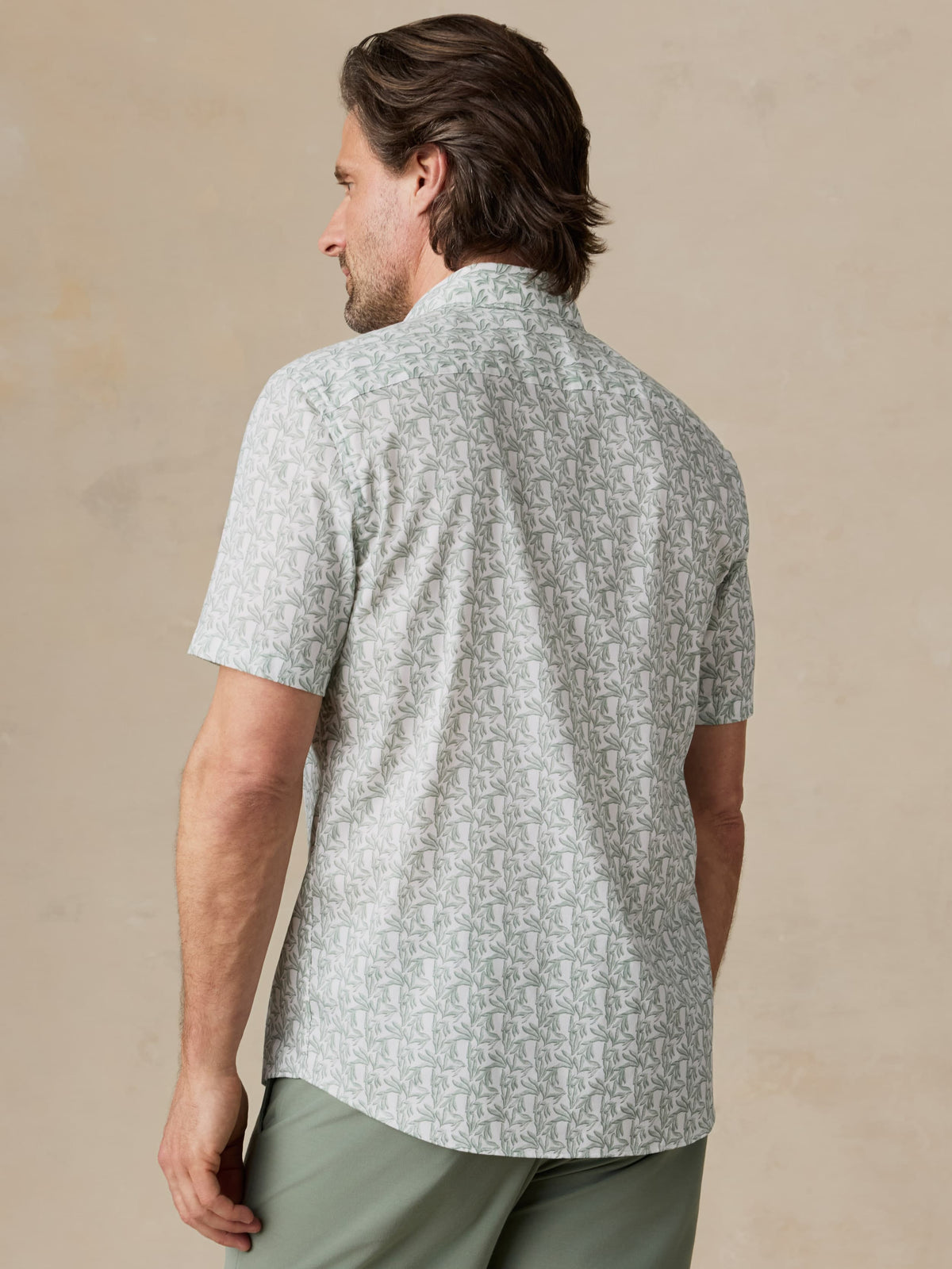 Short-Sleeve Movement Monterey Shirt - Aspen Green Leaf