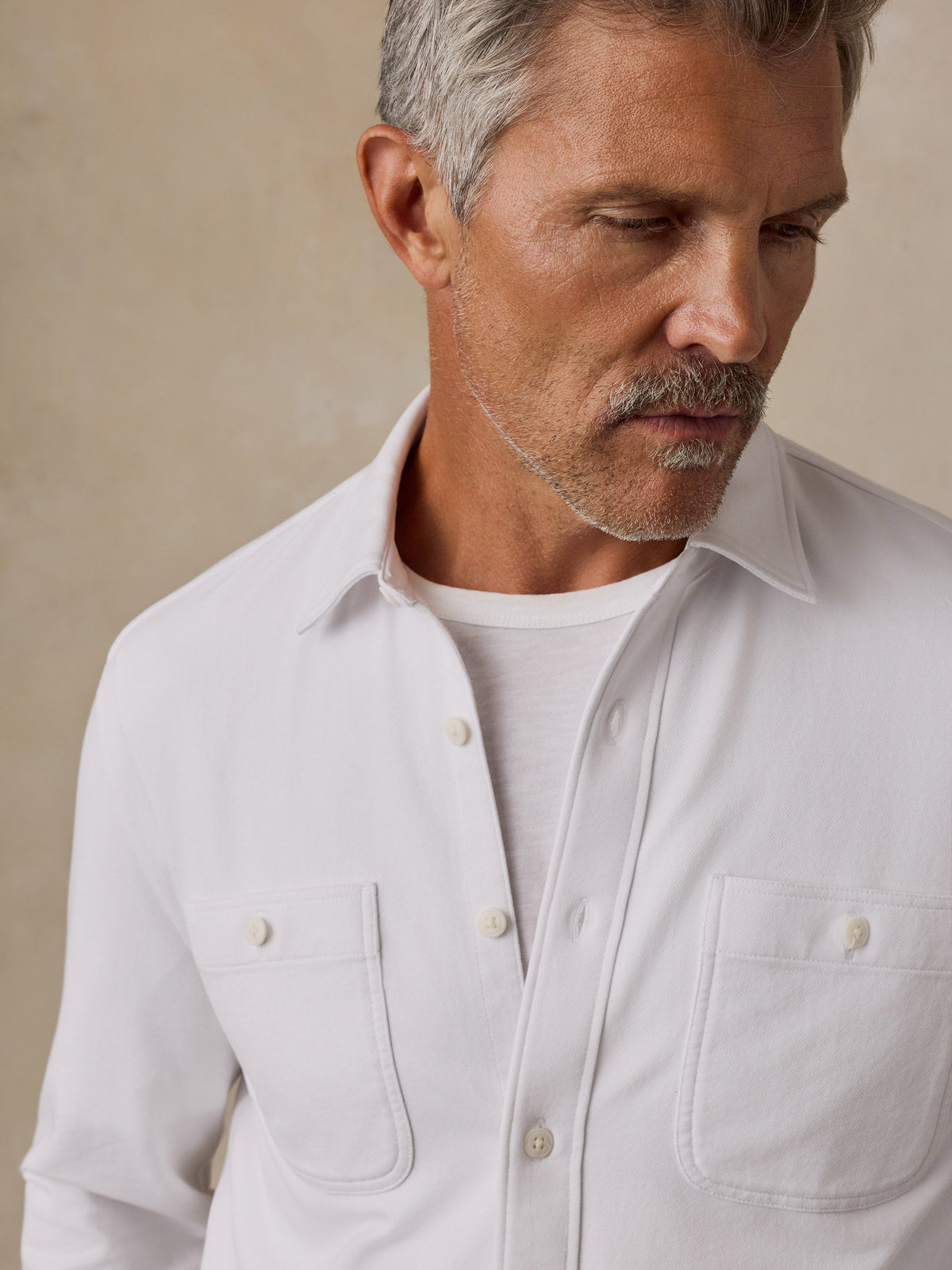 Field Knit Shirt - Pure White