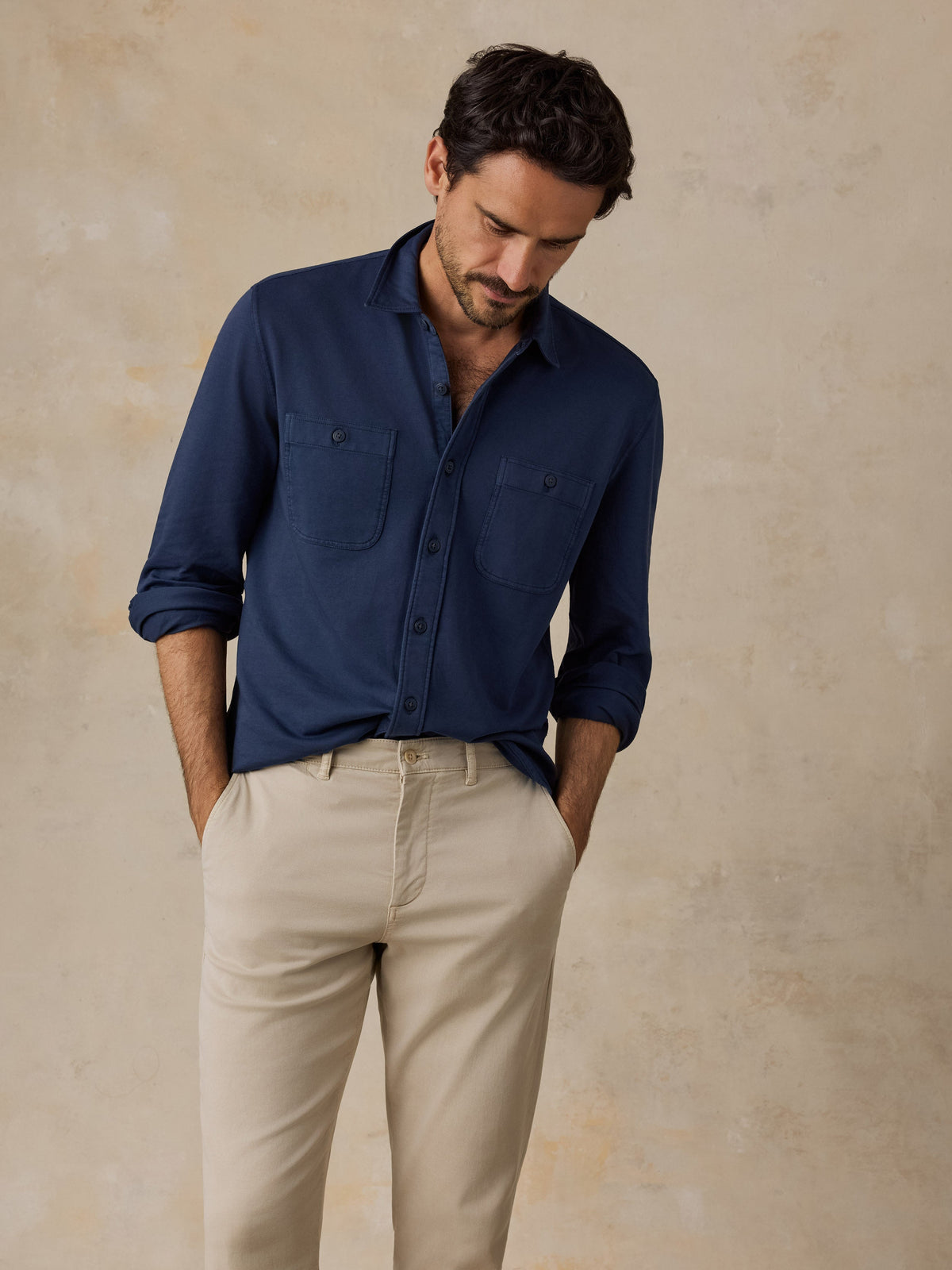 Field Knit Shirt - Abyss Navy