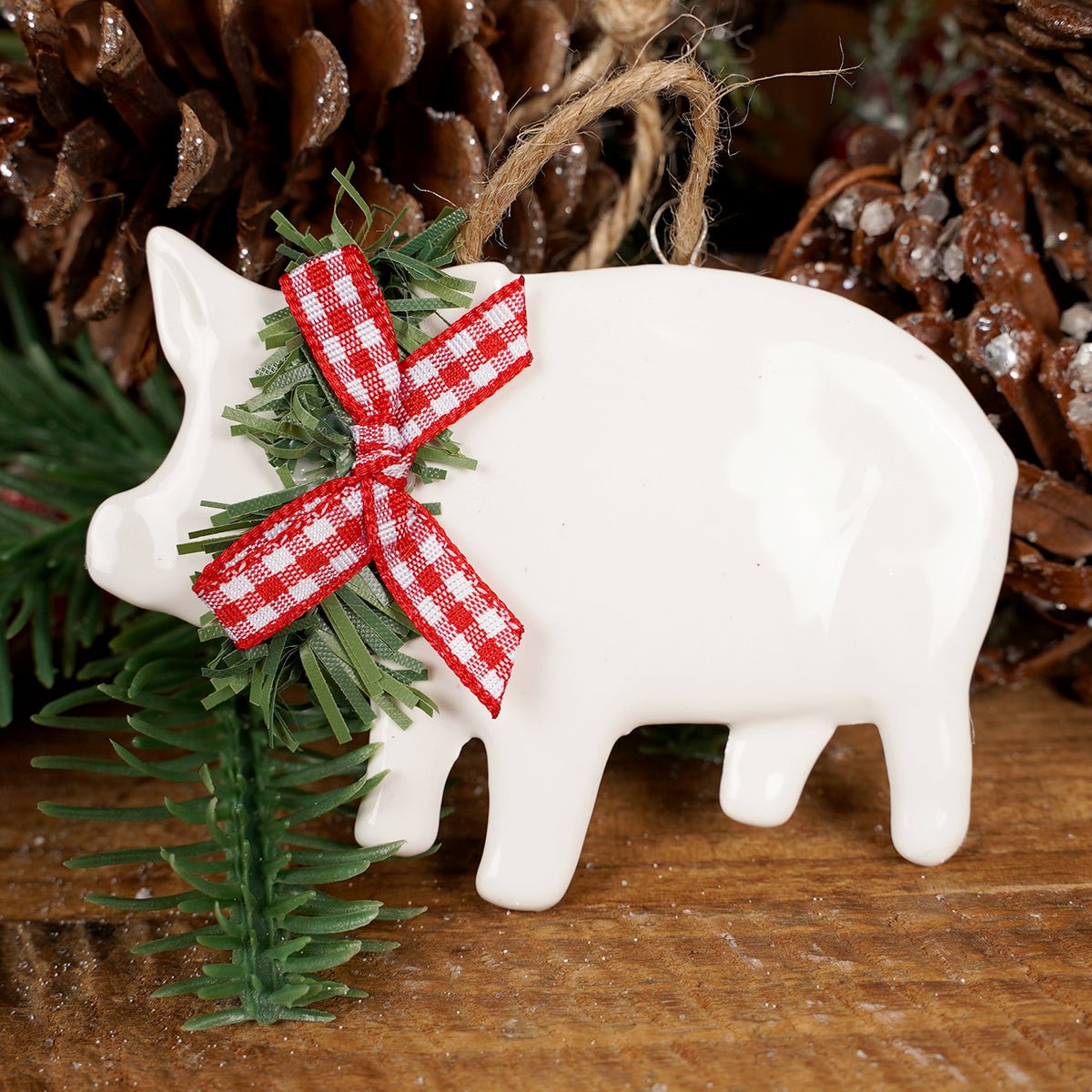 Farm Animals With Bow Ornament 3 Styles