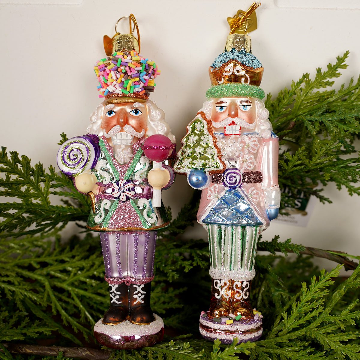 Noble Gems Glass Nutcracker Ornaments