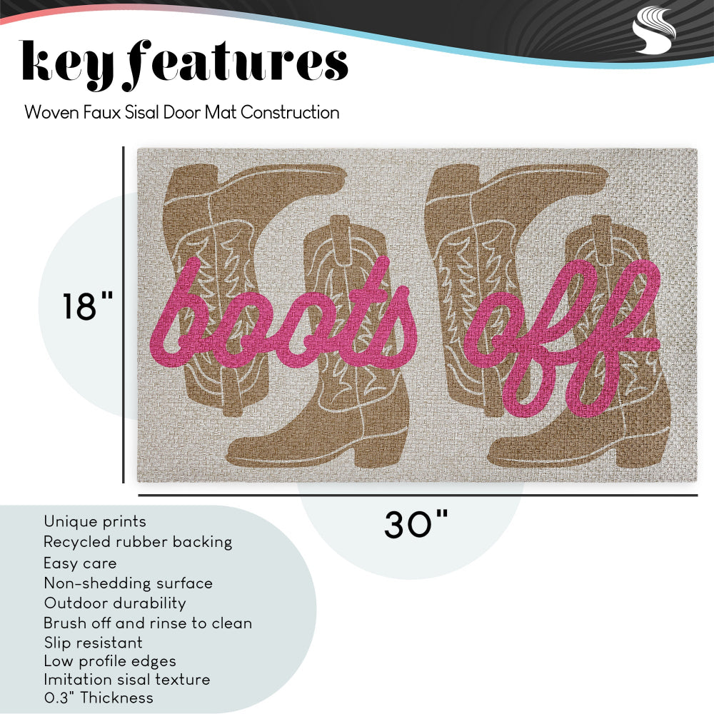 Sweet Melody Designs | Grateful Autumn Leaves Faux Sisal Door Mat