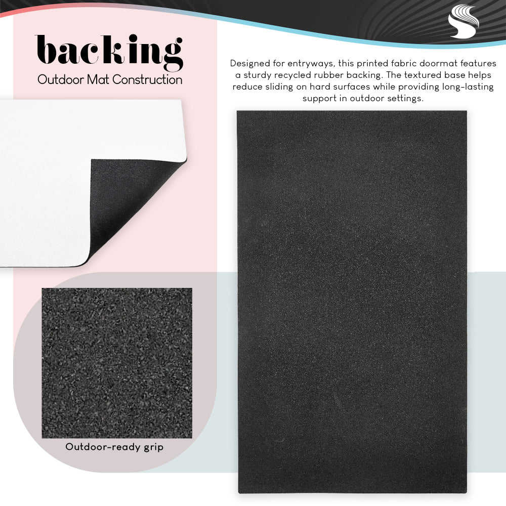 Paul Brent | Surfing Santa & Dolphins Non-Woven Door Mat