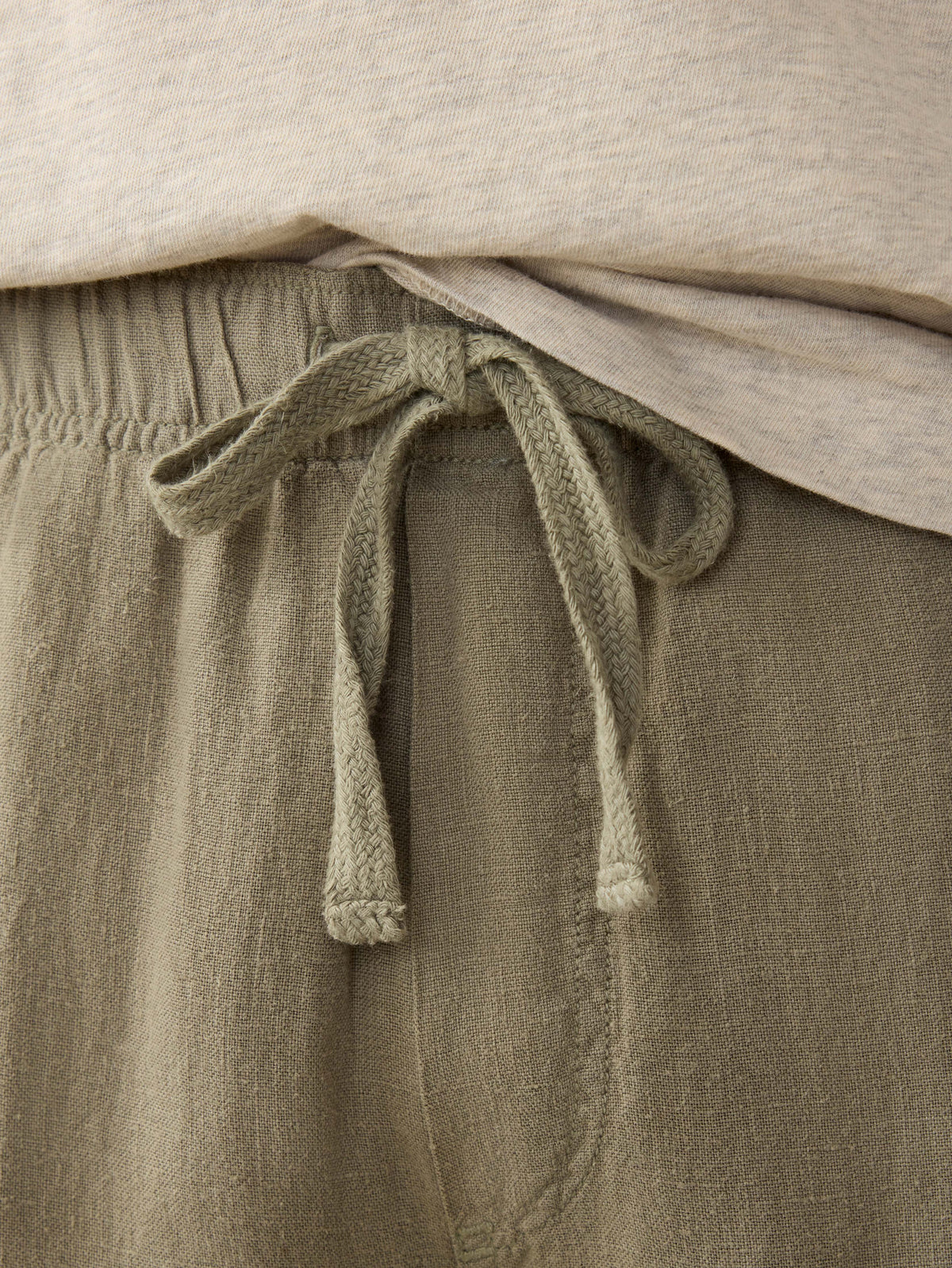 Linen Drawstring Pant - Canyon Olive