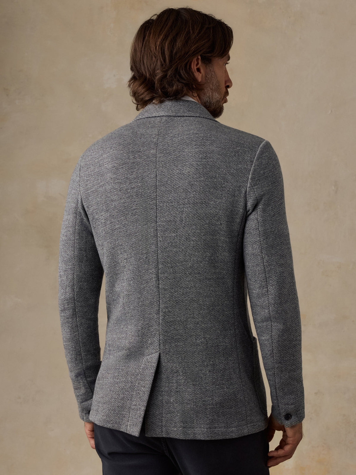 Inlet Knit Blazer (Tall) - Medium Grey Melange