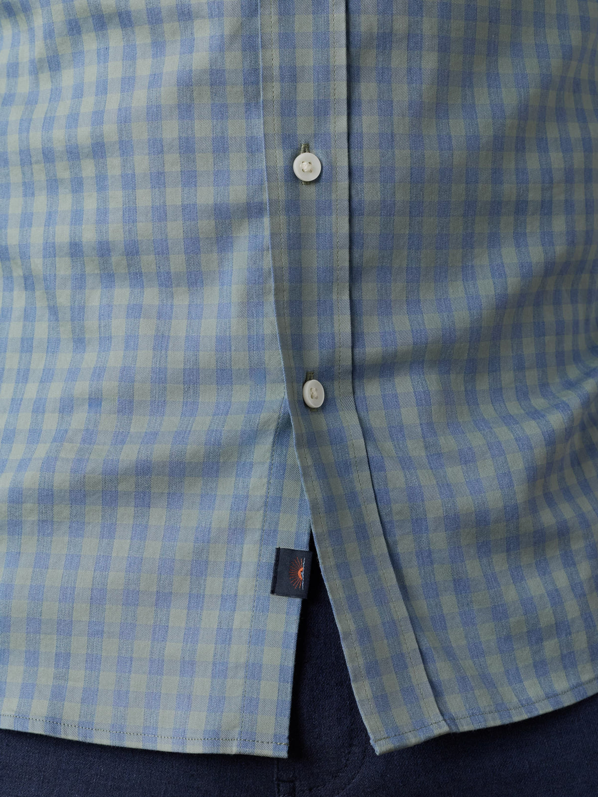 The Movement Shirt - Sage Marine Gingham