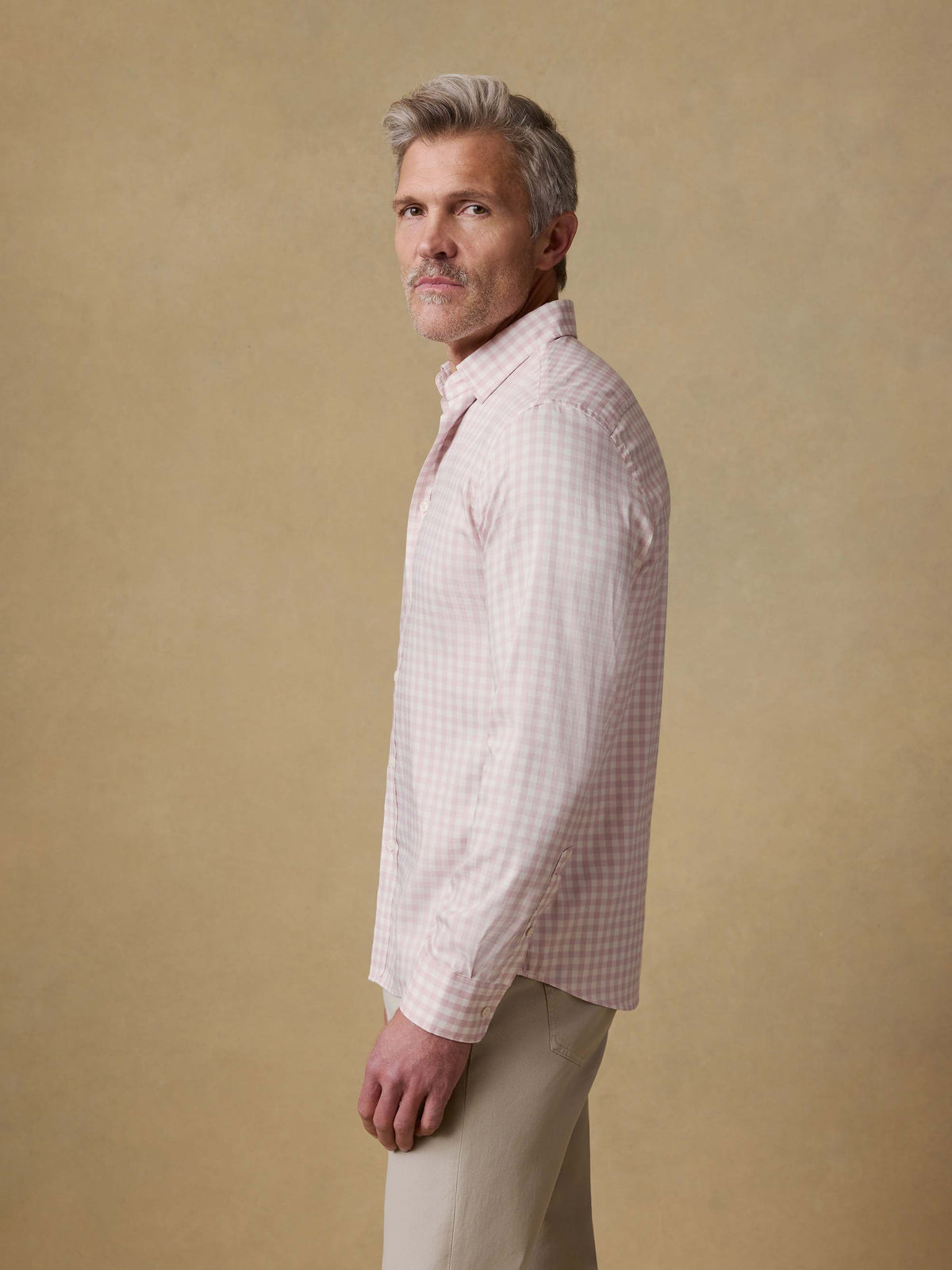 The Movement Shirt - Rose White Gingham