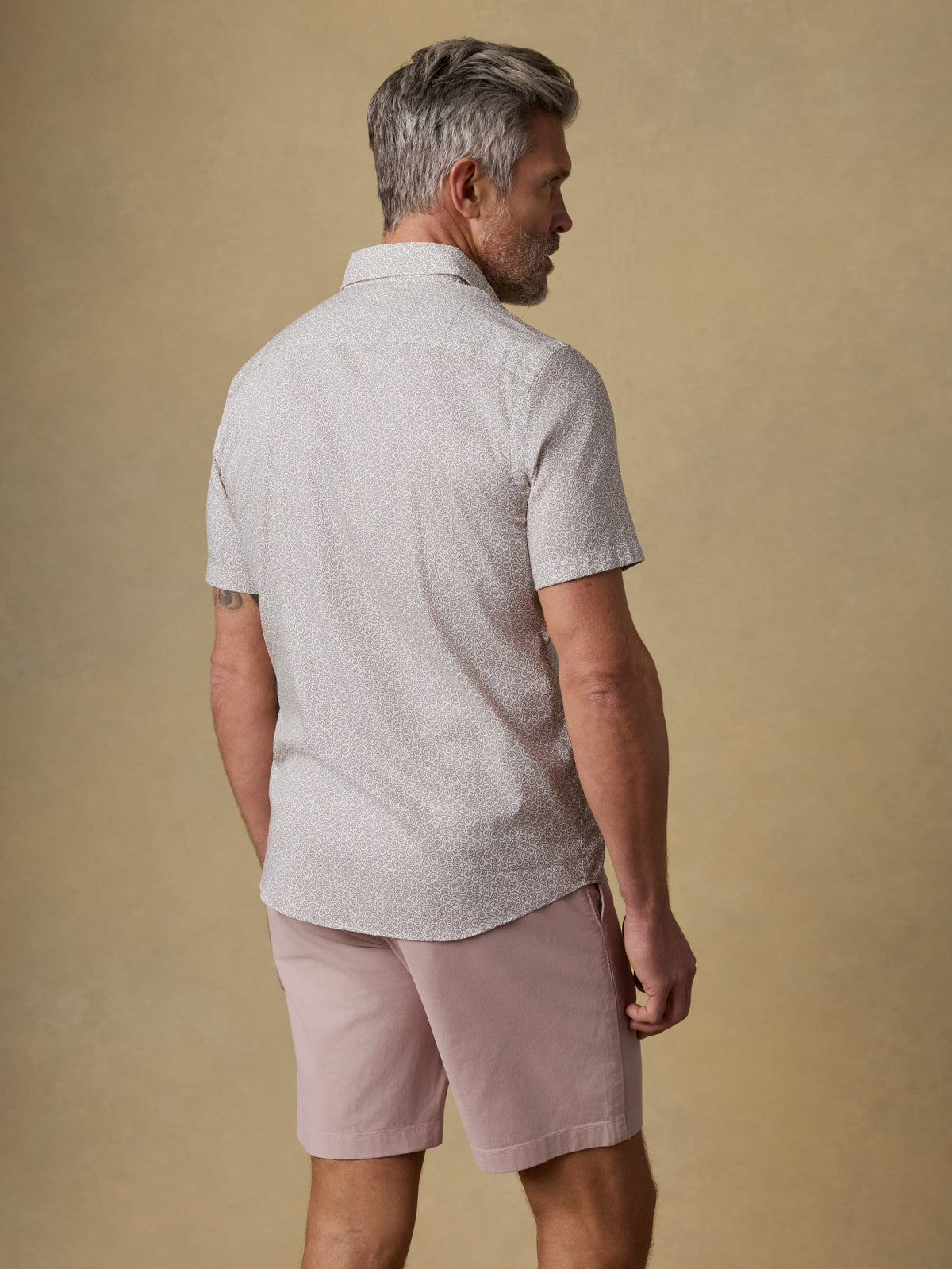 Short-Sleeve Movement Monterey Shirt - Wood Sunray Block