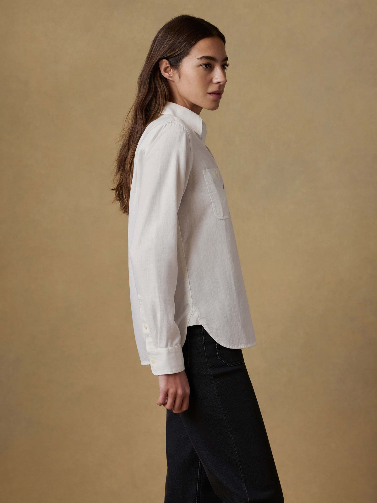 Tried & True Chambray Classic Shirt - White