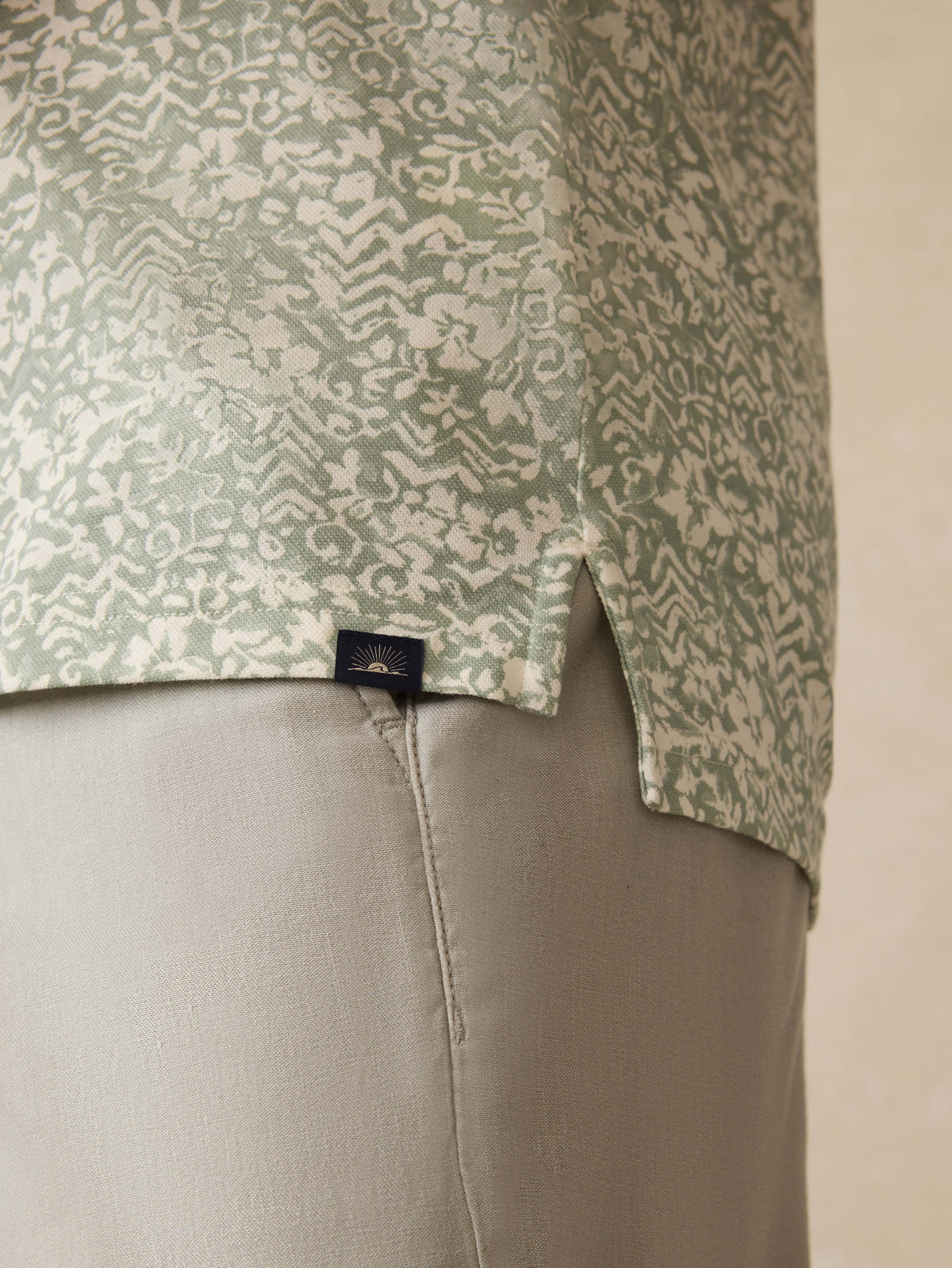 Short-Sleeve Movement Pique Polo - Dusty Sage Hilo