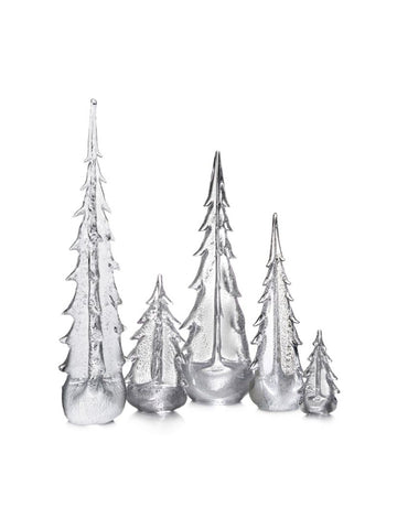 Simon Pearce Silver Leaf Evergreen