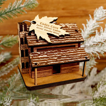 Cades Cove John Oliver Cabin Ornament