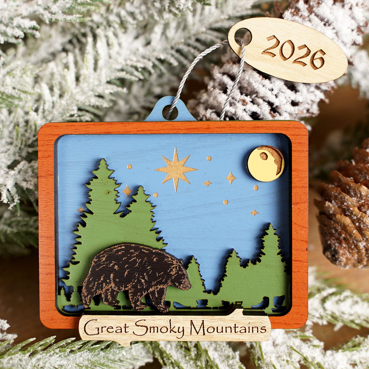Great Smoky Mountains Night Sky Ornament