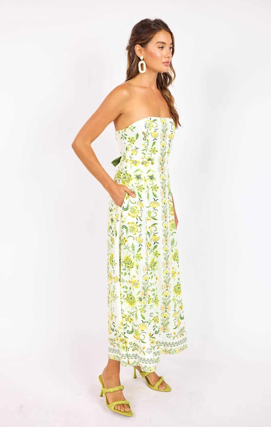 DANDELION DREAMS TUBE MAXI DRESS