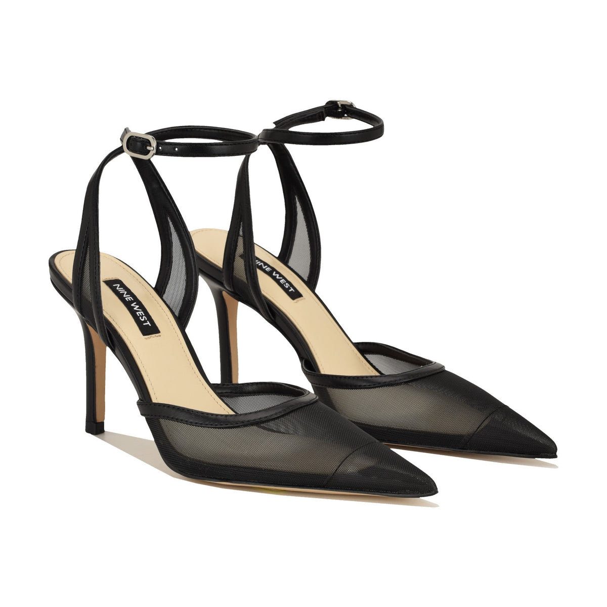 Gullia Mesh Ankle Strap Pumps