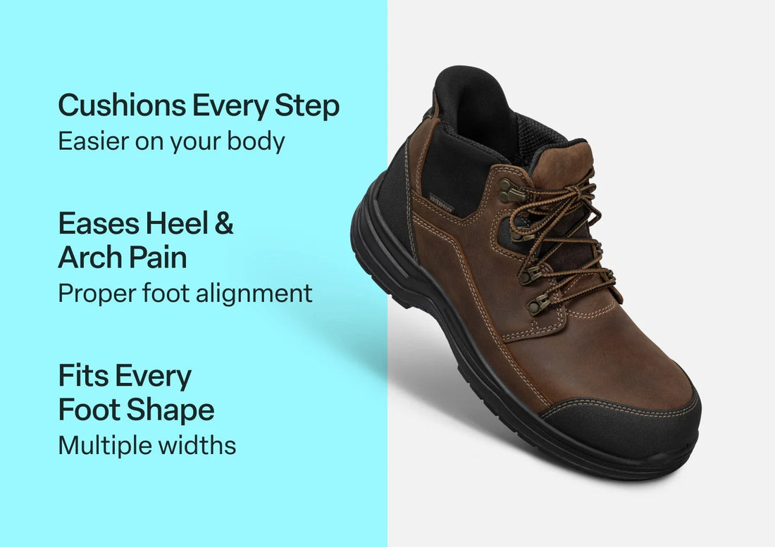 Graphite Hands-Free Work Boots - Brown