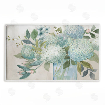 Nan | Blue Hydrangeas Galore Plush Bath Mat