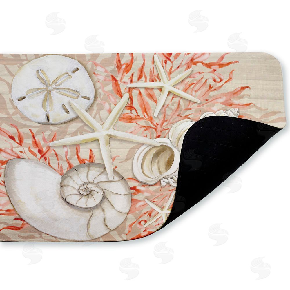 Paul Brent | Coral & White Shells Anti-Fatigue Mat