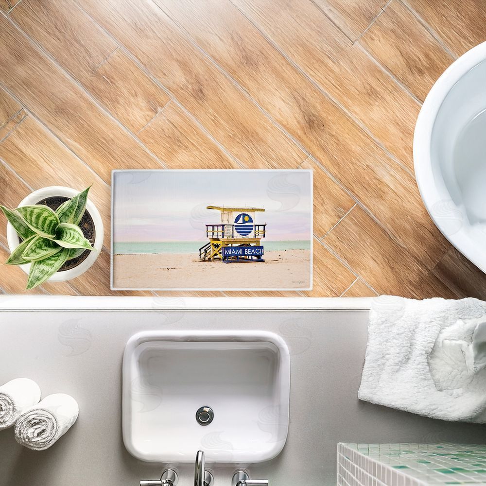 Seven Trees Design | Miami Beach Lifeguard Hut Plush Bath Mat
