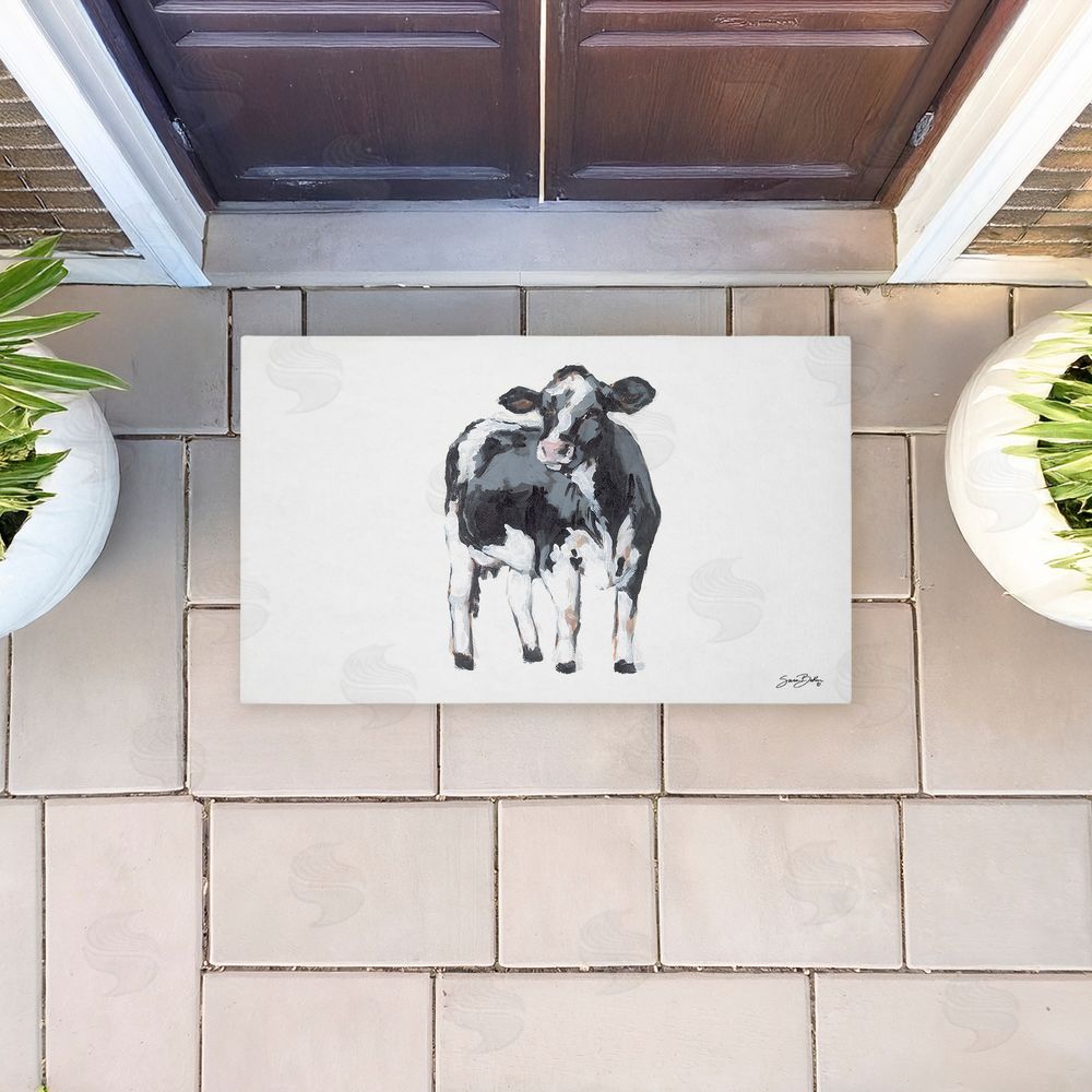 Sara Baker | Standing Country Cow Non-Woven Door Mat