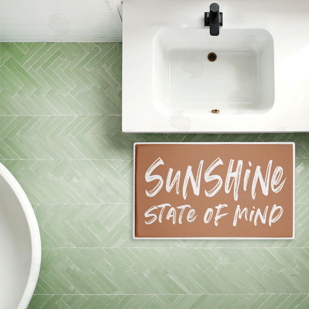 Lettered and Lined | Sunshine Summer Sentiment Plush Bath Mat