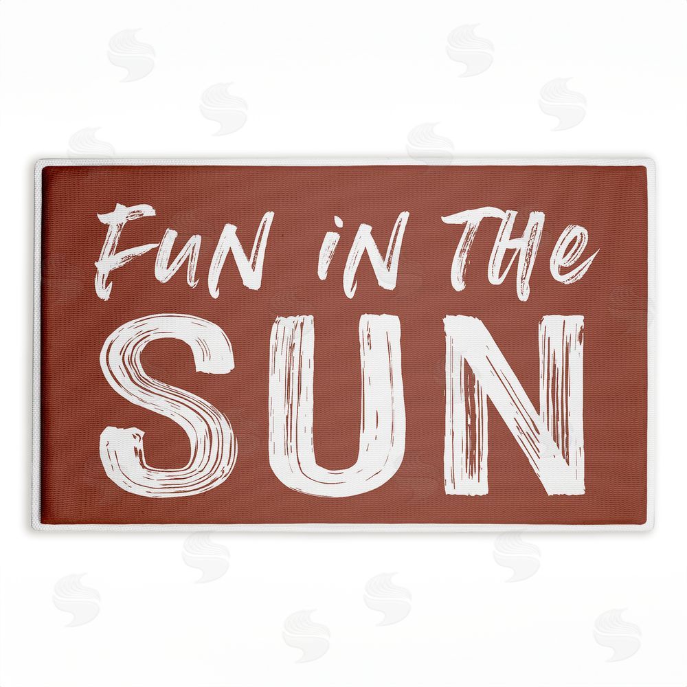 Lettered and Lined | Fun In The Sun Sentiment Plush Bath Mat