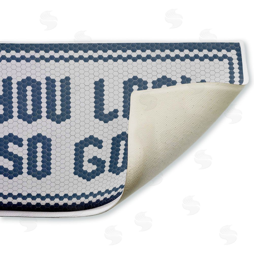 Lettered and Lined | Muted You Look So Good Plush Bath Mat