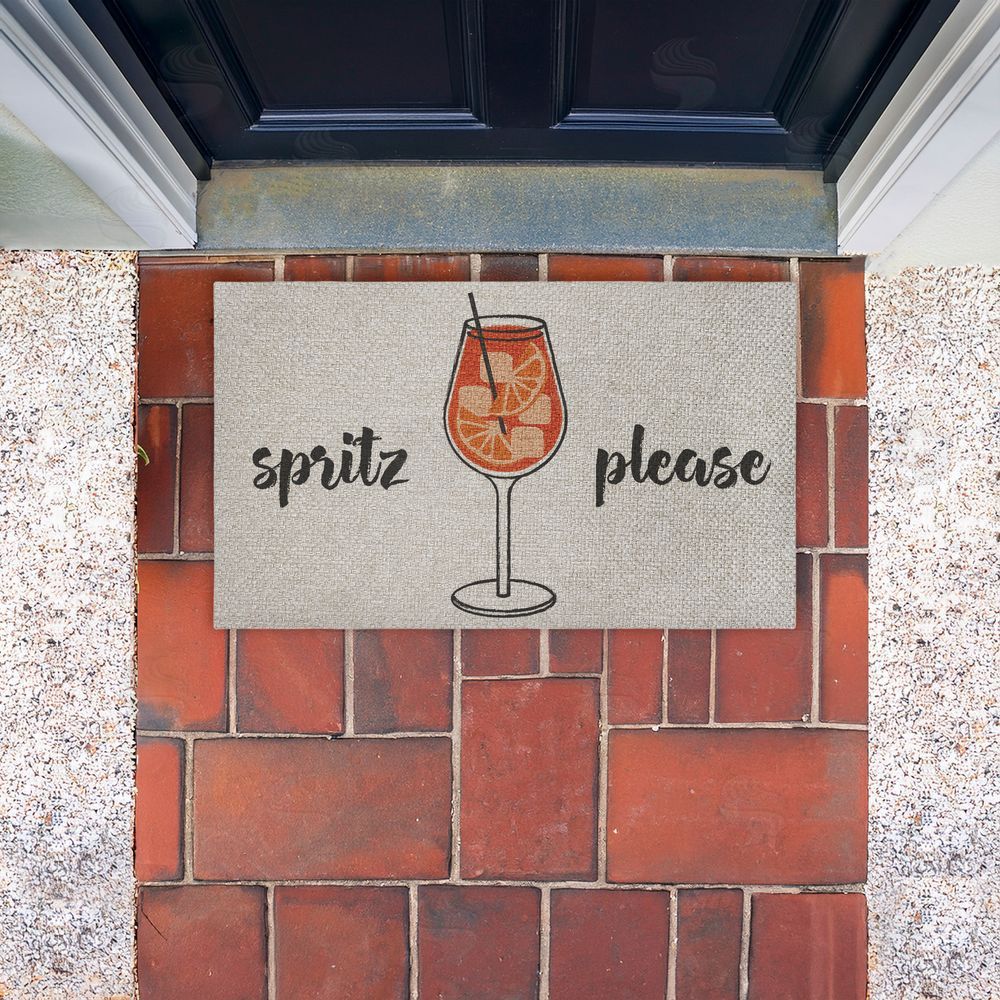 Stupell Studio | Spritz Please Kitchen Faux Sisal Door Mat