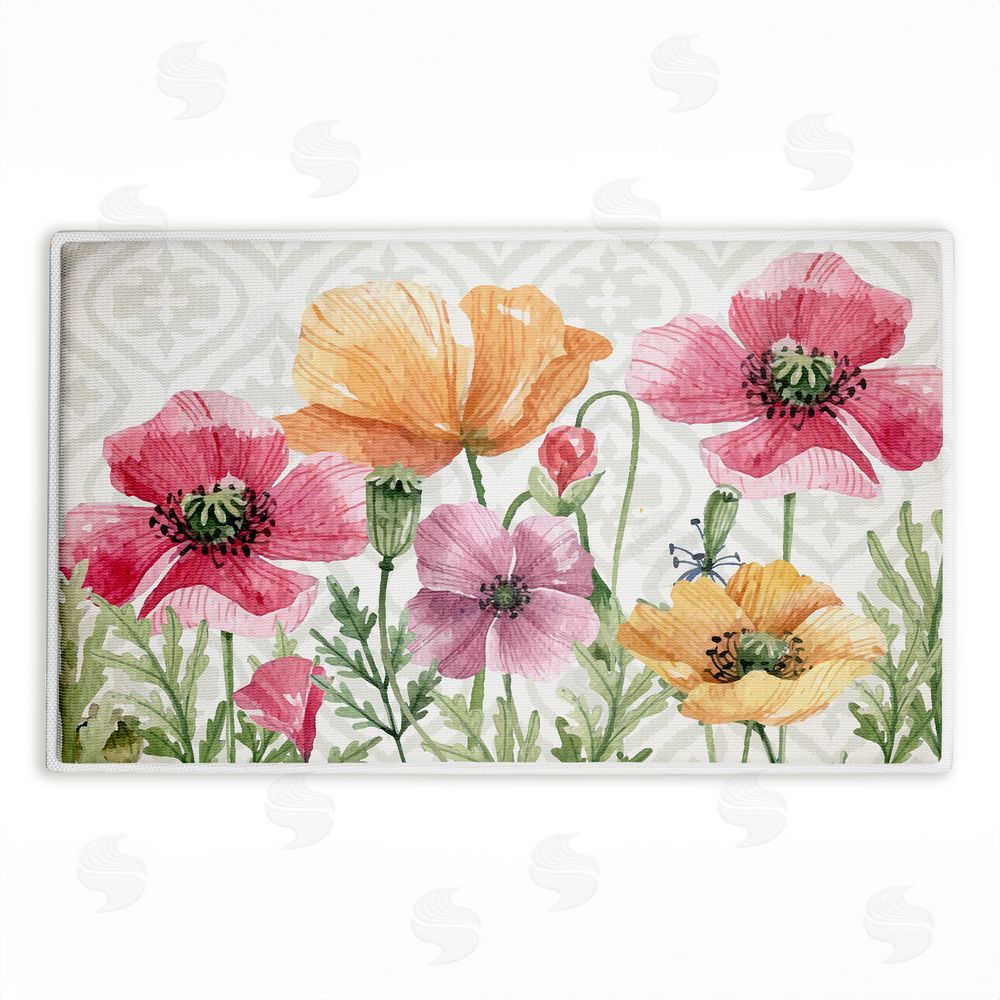 Kim Allen | Poppy Place on Geometric Plush Bath Mat