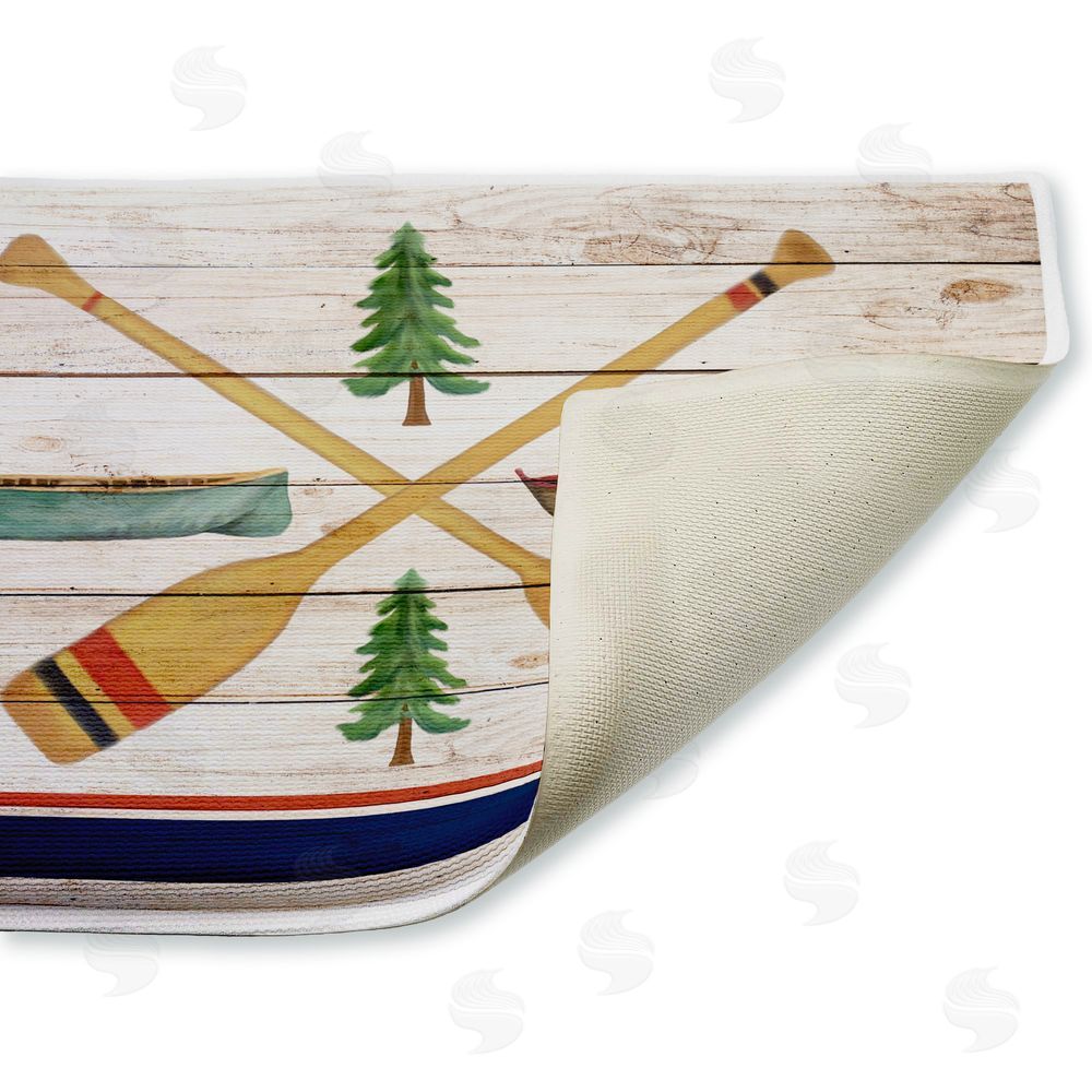 Kim Allen | Exploring Rustic Canoe Paddles Plush Bath Mat