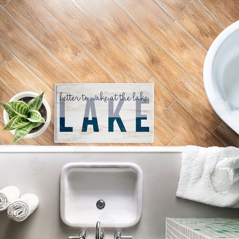 Kim Allen | Better To Wake At Lake Plush Bath Mat