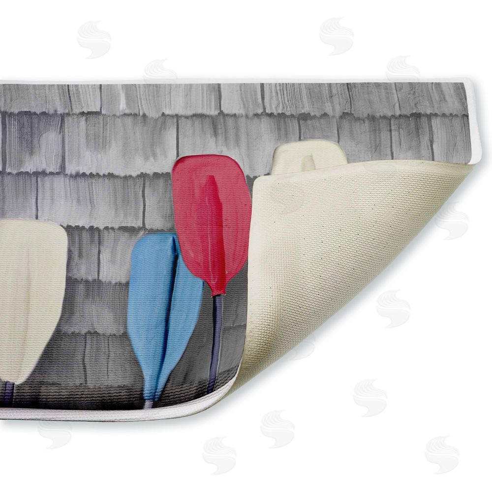 Kim Allen | USA Boat Paddles Plush Bath Mat