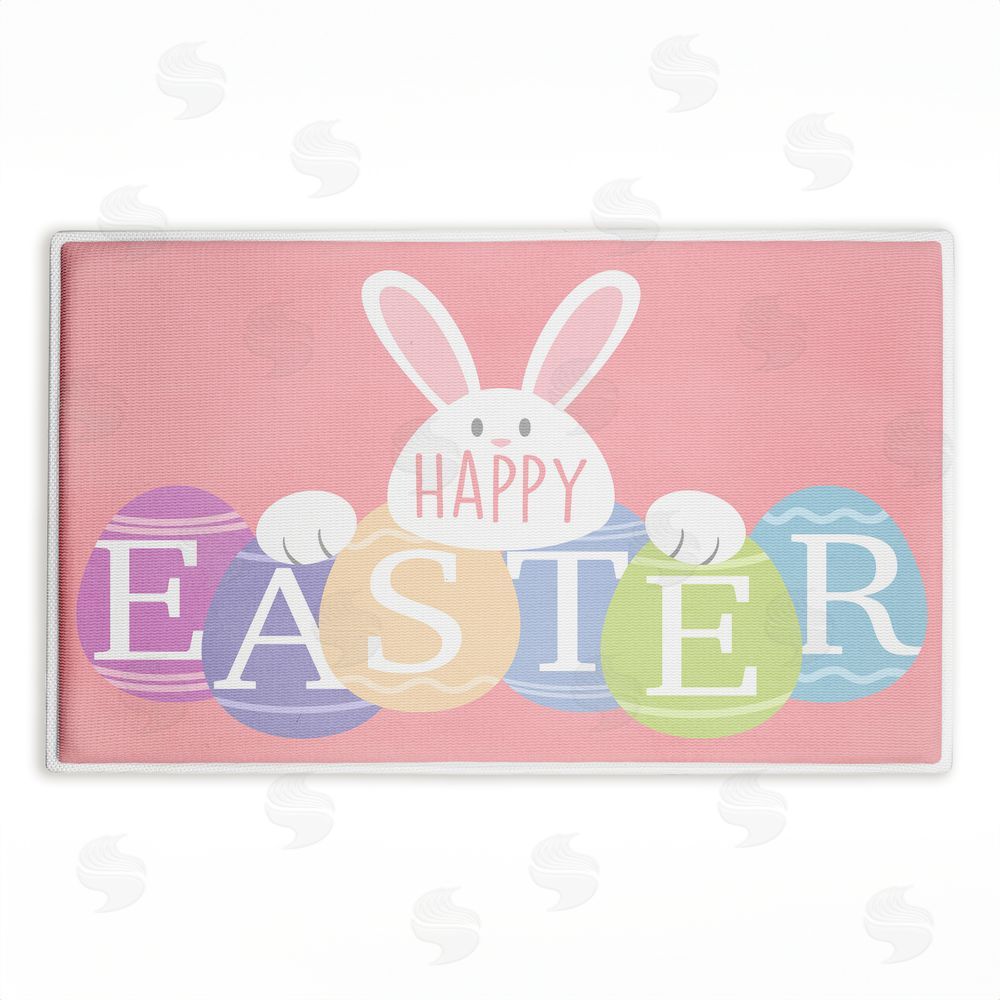 Marcus Prime | Happy Easter Bright Eggs Plush Bath Mat