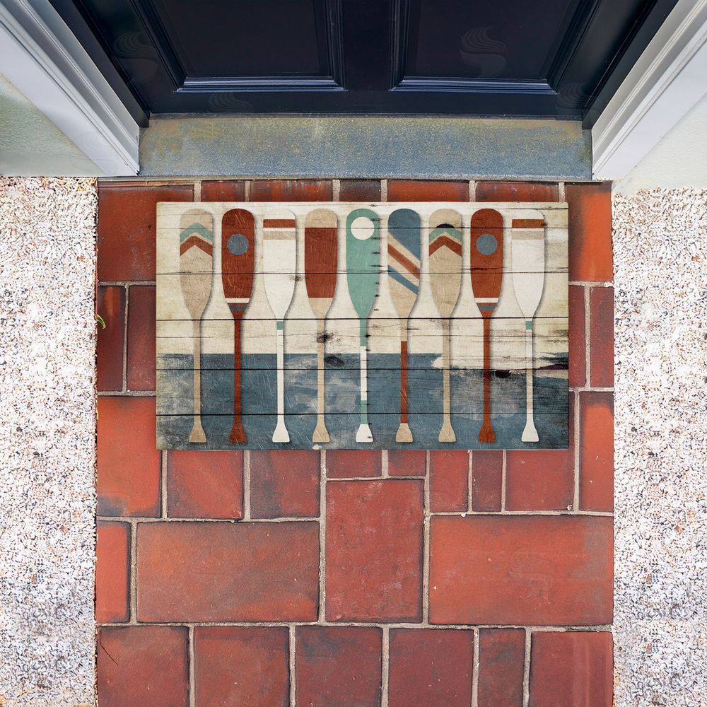 Milli Villa | Various Rustic Oars Patterns Non-Woven Door Mat
