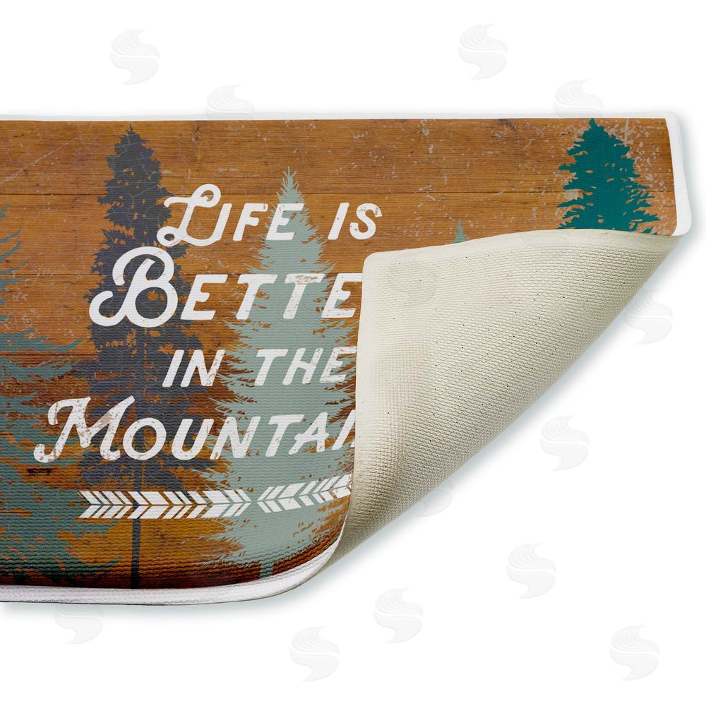 Lula Bijoux & co. | Retro Rustic Better In Mountains Plush Bath Mat