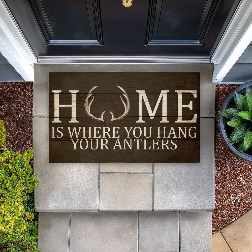 Kim Allen | Where You Hang Your Antlers Non-Woven Door Mat