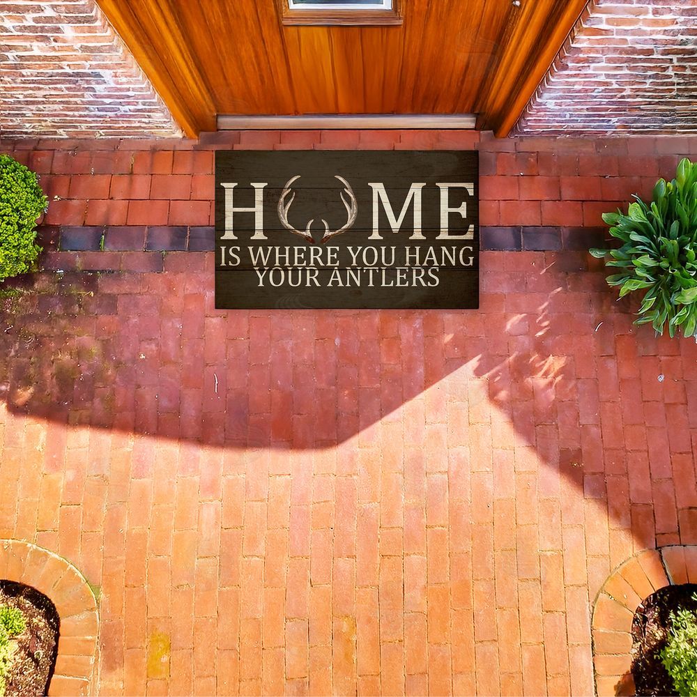 Kim Allen | Where You Hang Your Antlers Non-Woven Door Mat