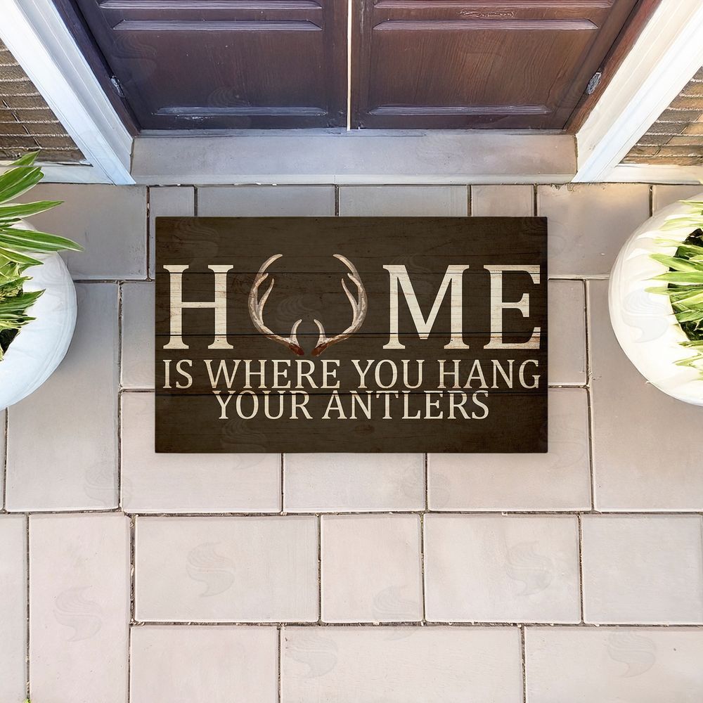 Kim Allen | Where You Hang Your Antlers Non-Woven Door Mat