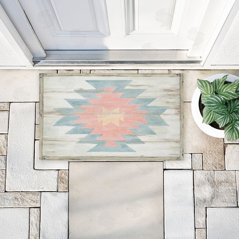 Susan Winget | Pink Navajo Pattern Non-Woven Door Mat