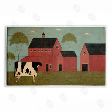 Warren Kimble | Nellies Barn Cow Plush Bath Mat