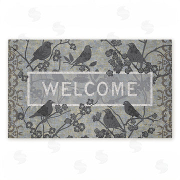 Tim Coffey | Black Birds Welcome Non-Woven Door Mat
